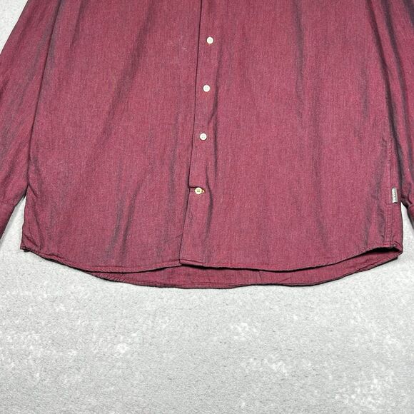 Barbour Classic Button Down Tartan Check Shirt Men’s Size Large Red Long Sleeve - Picture 3 of 14